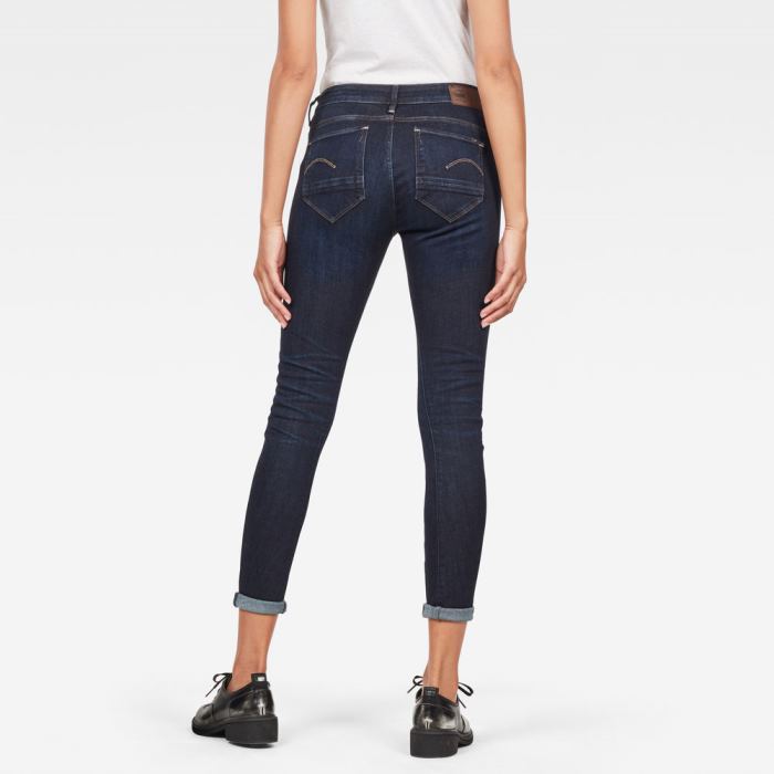 G-Star Raw Jeans - G-Star Arc 3d Mid Derekú Skinny  Farmer Nadrág Obszidián Magyarország | RU7E16R